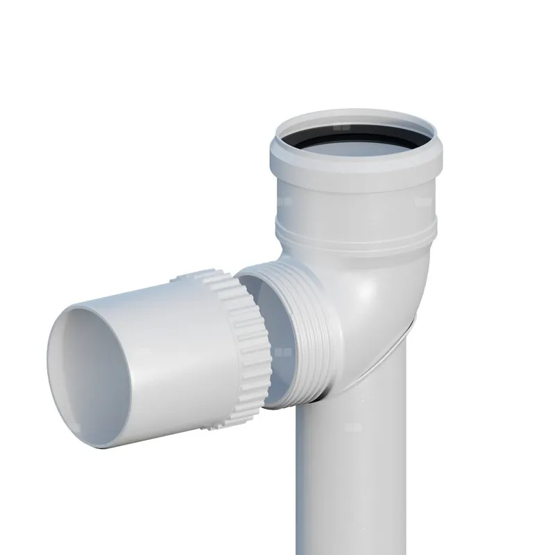 Hit sprzedaży Kolano PP 87 st. skręcane DN80mm na podstawie L500mm z uszczelką [EPDM]
